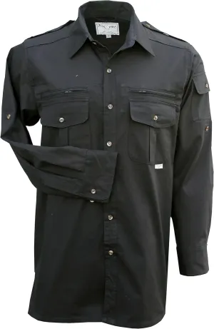 Foxfire Men's Long Sleeve Travel, Outdoor Hiking, or Safari Shirt for Travel, Action & Adventure, Regular & Tall, Cotton