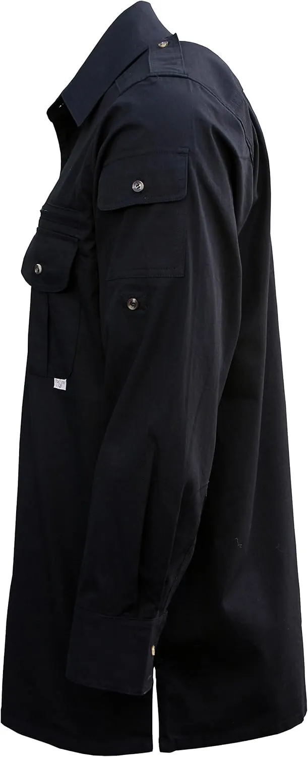 Foxfire Men's Long Sleeve Travel, Outdoor Hiking, or Safari Shirt for Travel, Action & Adventure, Regular & Tall, Cotton