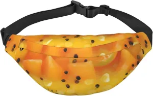 Fresh Fruit Men'S And Women'S Waist Pack, Crossbody Bag With Adjustable Belt For Running, Traveling, Sports, Hiking