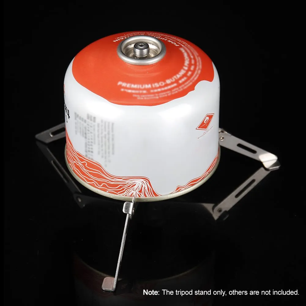 Fuel Canister Stand Foldable Cartridge Canister Tripod Camping Stove Accessories