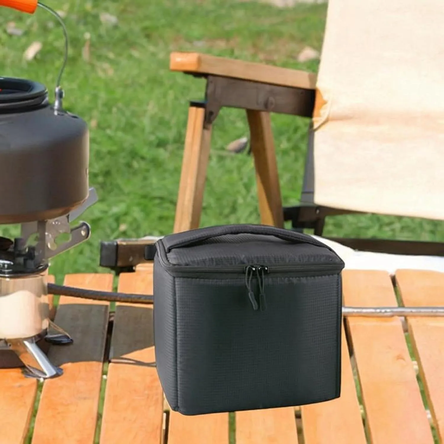 Fuel Cylinder Carry Bag Gas Tank Protective Bag Cookware Large Capacity Picnic Storage Camping Carrying for Picnic Camping, Height 15 cm Gas pot