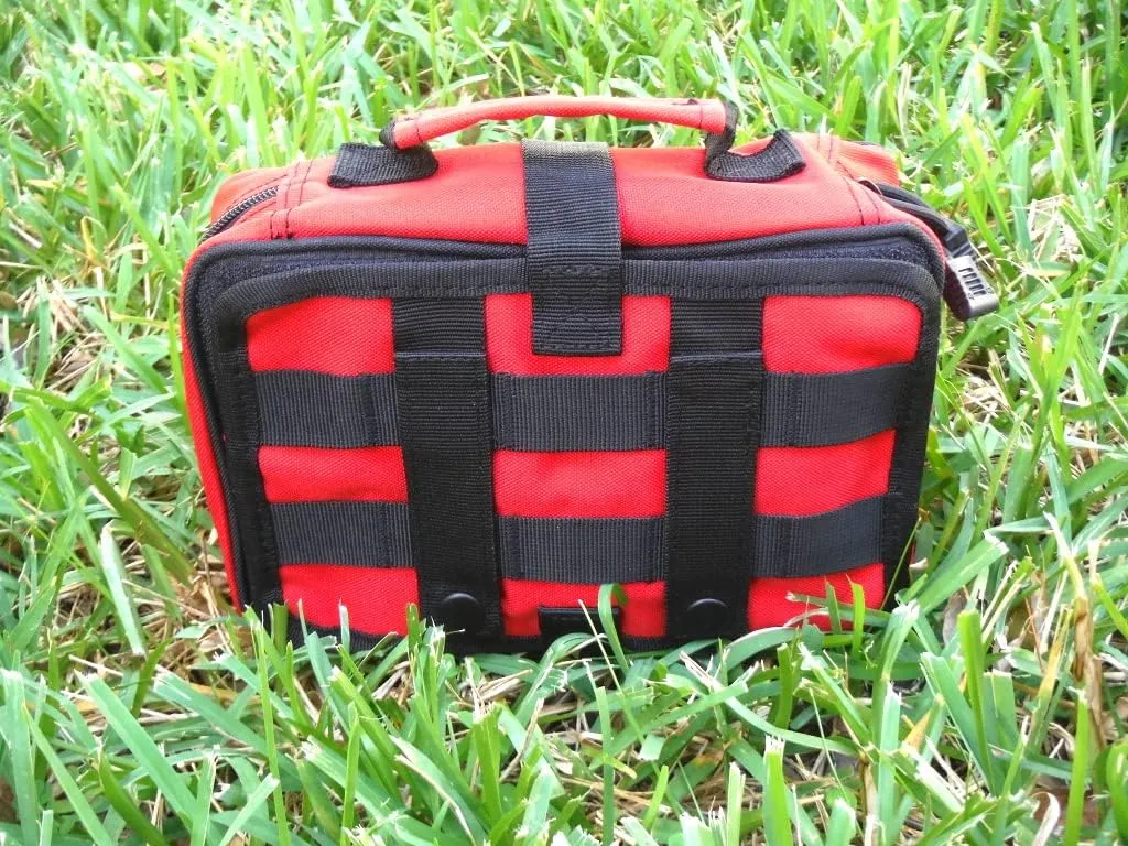 Galaxy 170 Pcs First Aid Kits for Survival Emergency Trauma Military Tactical Medical Hunting Camping Hiking Fishing IFAK EMT Bag (170 Pcs Red First Aid Kits)