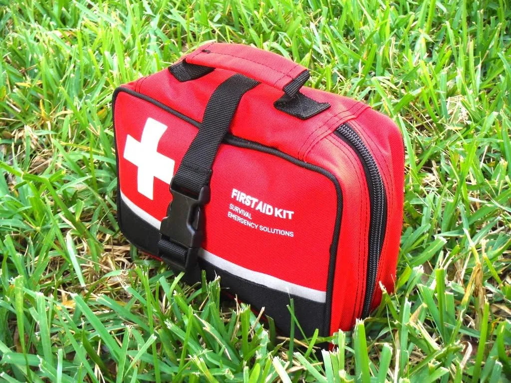 Galaxy 170 Pcs First Aid Kits for Survival Emergency Trauma Military Tactical Medical Hunting Camping Hiking Fishing IFAK EMT Bag (170 Pcs Red First Aid Kits)