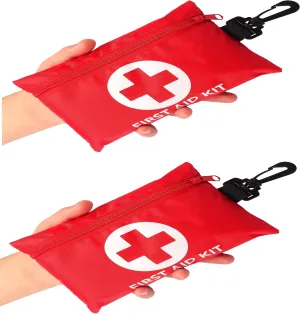 Galaxylense 128 Pcs First Aid Kits Small for Survival Emergency Trauma Military Tactical Medical School Office Home Hunting Camping Hiking Traveling Fishing IFAK EMT Bag 2 Packs