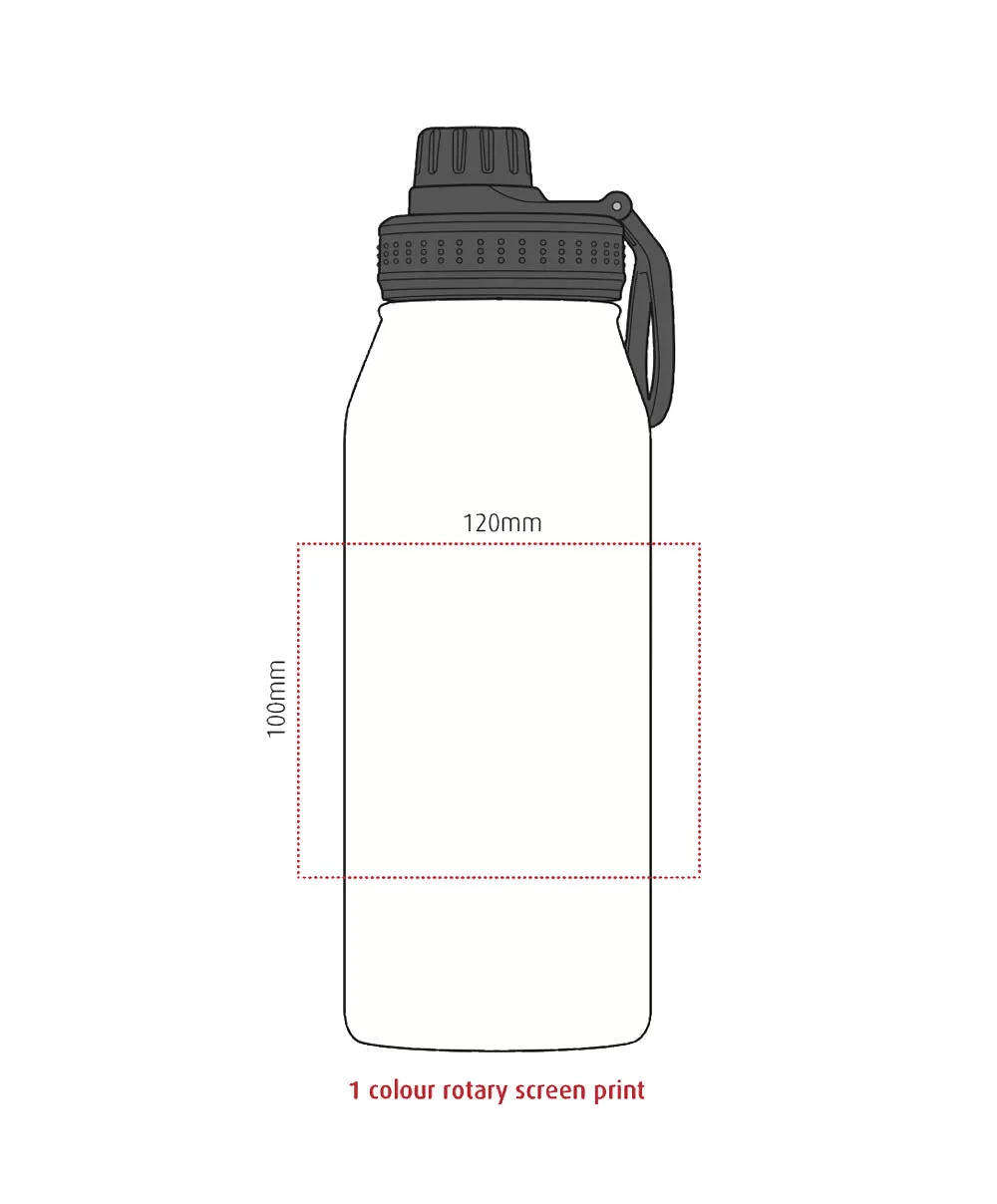 Ganges large capacity, double-walled, stainless steel bottle - 950ml