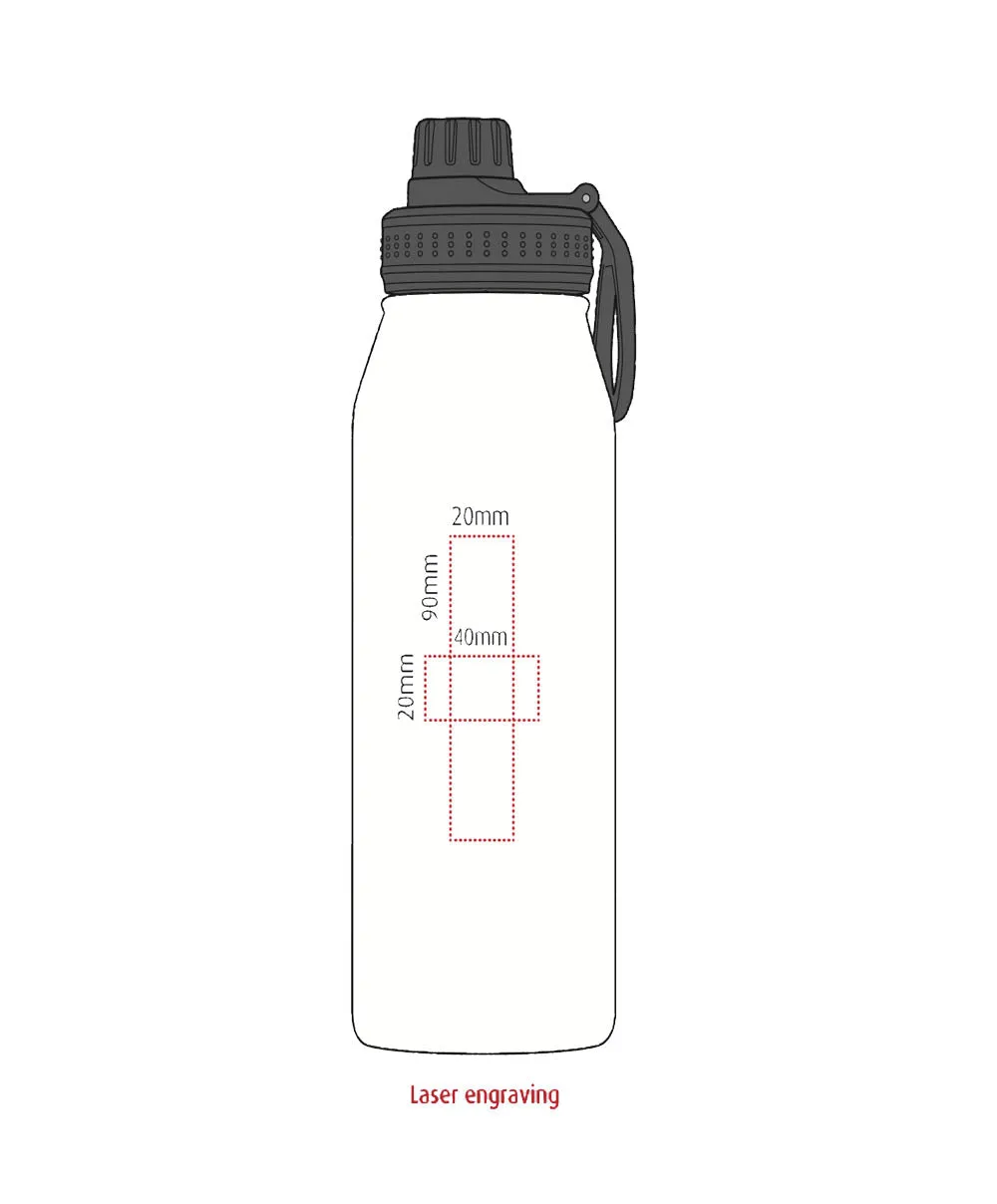 Ganges large capacity, double-walled, stainless steel bottle - 950ml