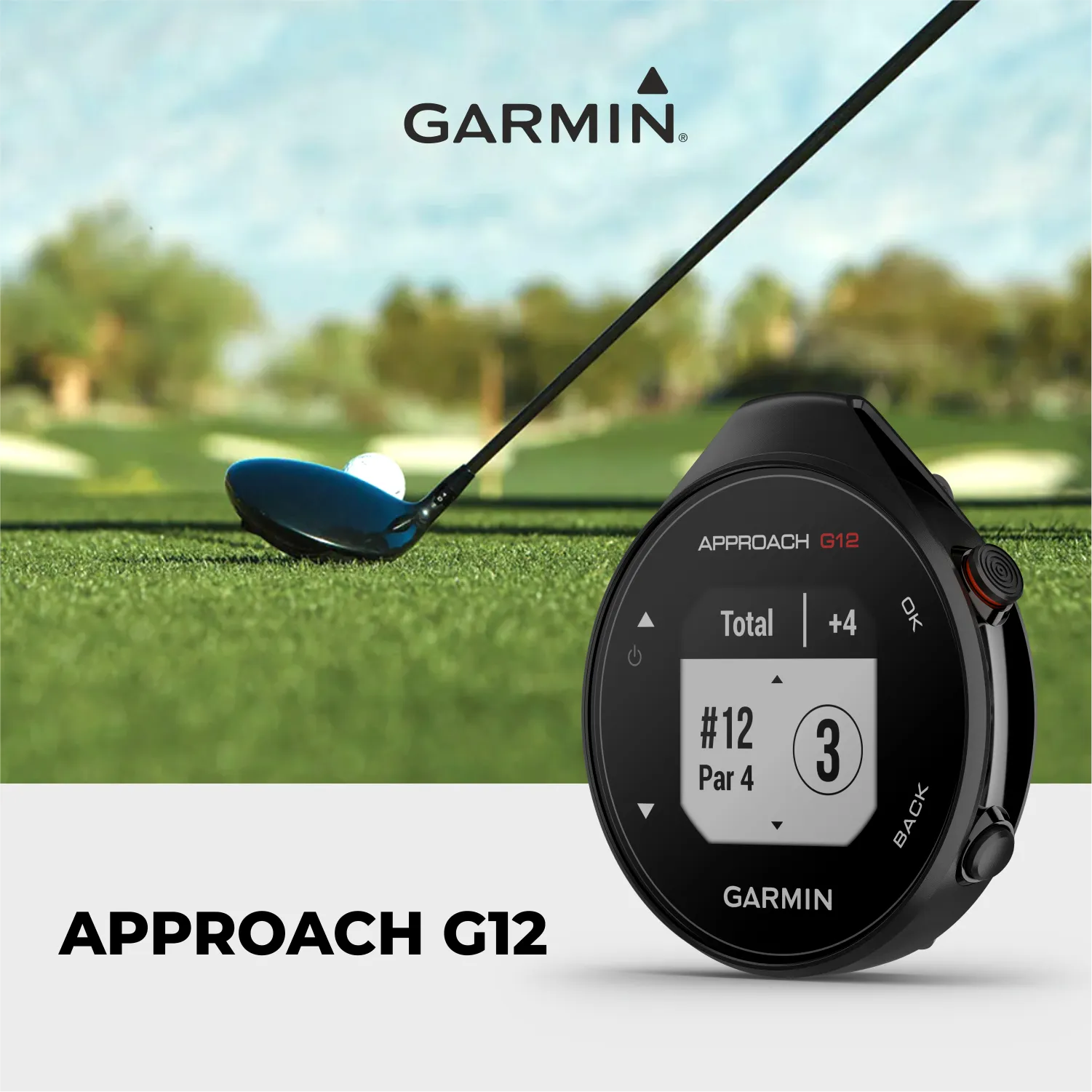 Garmin Approach G12 Premium GPS Golf Range Finder with Wearable4U Power Bank Bundle