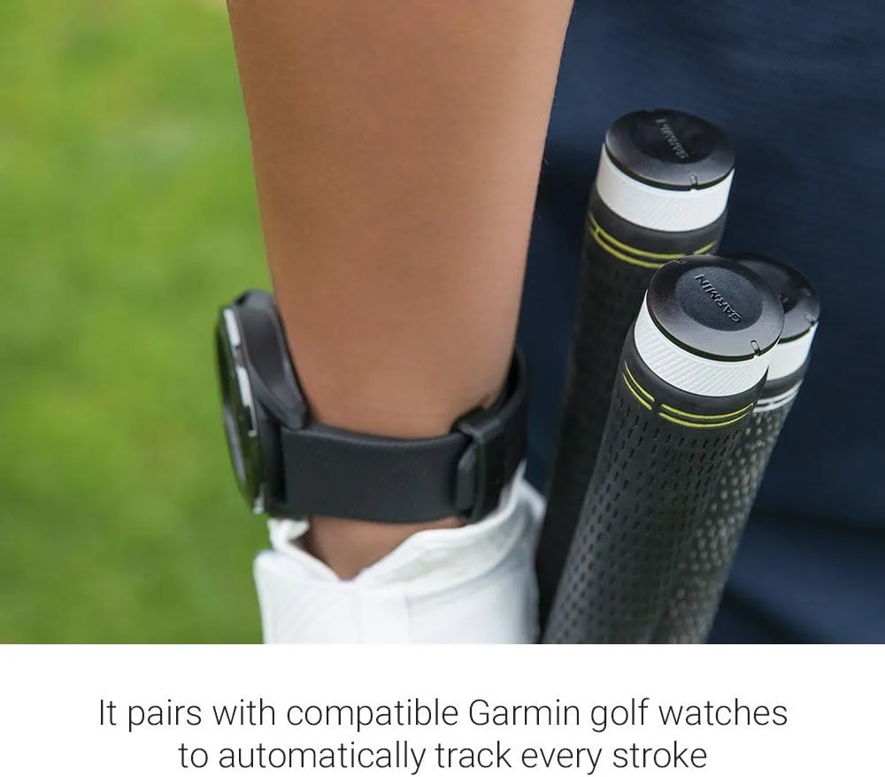 Garmin Approach S70 Golf Smartwatch | AMOLED Display | Shot Execution/Putt Alignment | Golfing System with Approach CT10 Starter Kit, Club Tracking System (3 Sensors) and Signature Stand Power Bundle