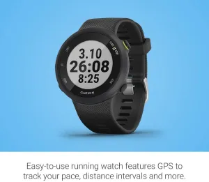 Garmin Forerunner 45 GPS Smartwatch 42mm, Lightweight, Waterproof, Wellness & Sport tracking, 24/7 heart rate monitoring, Bluetooth, Coach 2