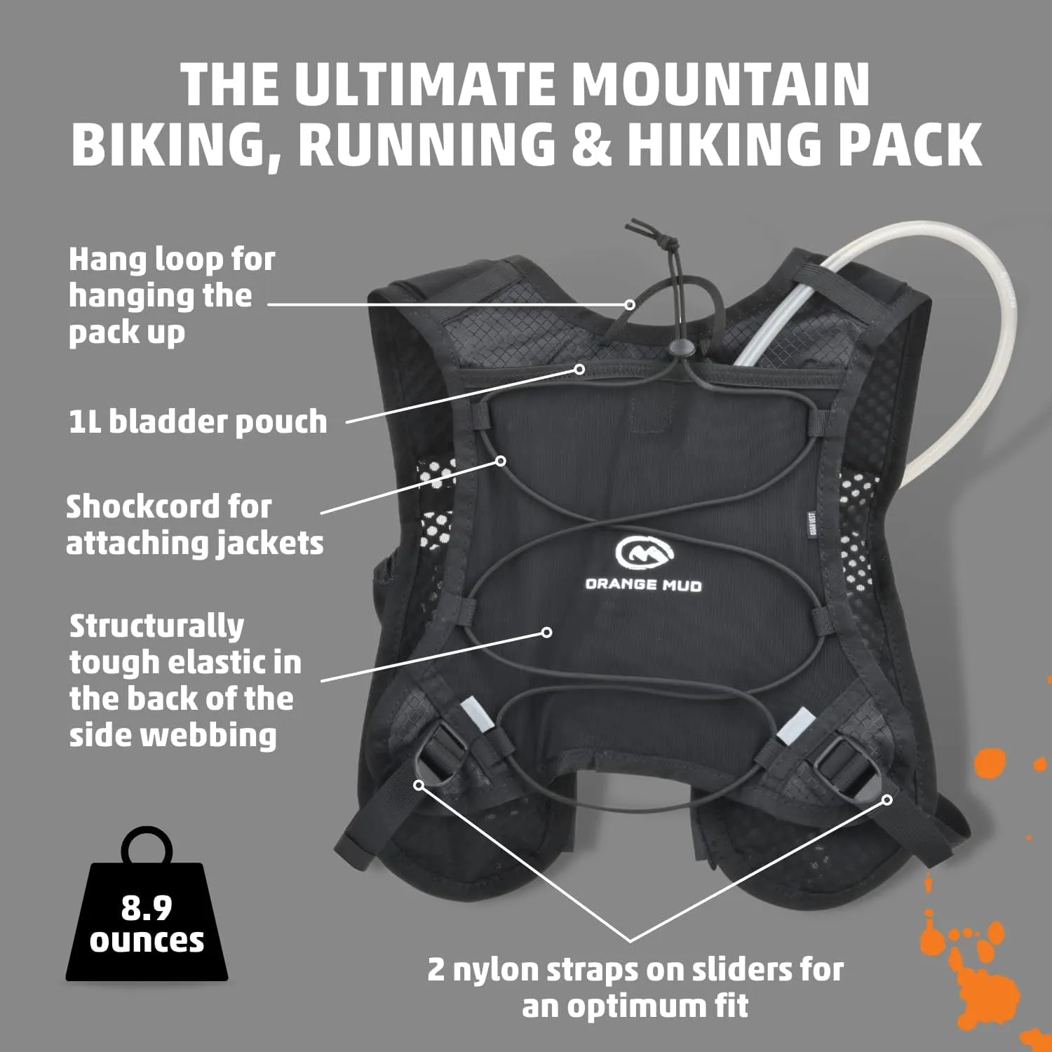 Gear Vest 3.0 - Ideal for Running, Biking, Triathlon