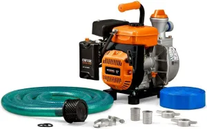 Generac 6821 Clean Water Pump 1.5-inch with Accessory Kit - Efficient and Reliable Water Transfer Solution Orange