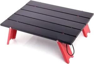 Gerrit Picnic Tables, Camping Mini Portable Foldable Table for Outdoor Picnic Barbecue Tours Tableware Ultra Light Folding Computer Bed Desk