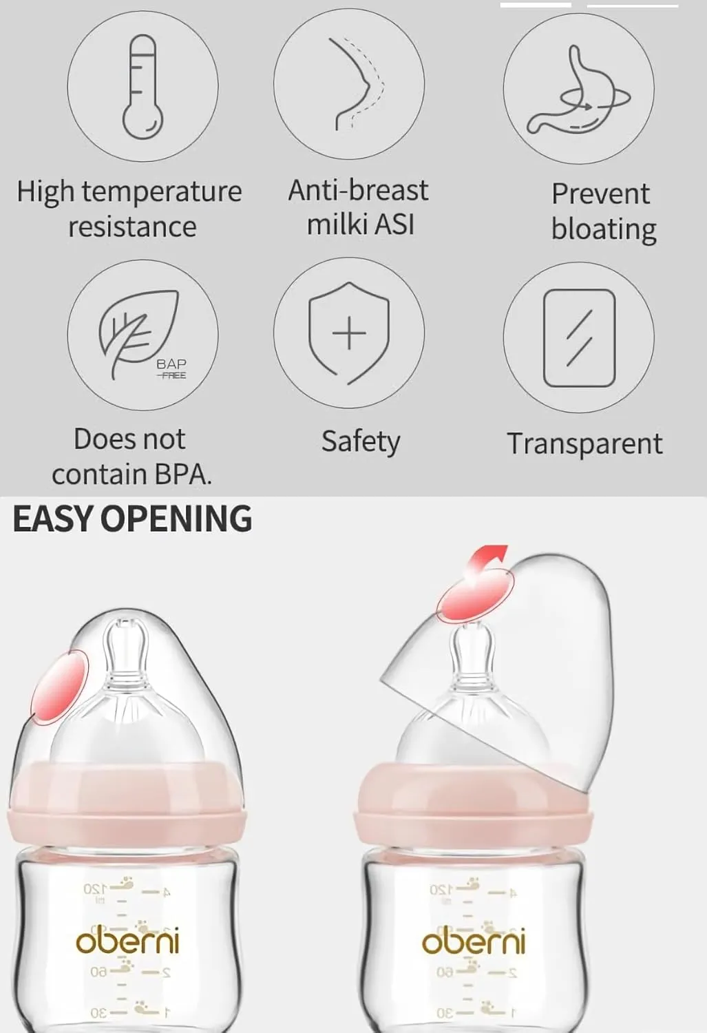 Glass Baby Bottles, Anti Colic Breastfeeding Bottle with Natural Response Nipple for Newborn Preemie 0  Month, BPA Free, Wide Neck, Blue/3Pack/5oz