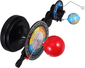 GLEAVI Teaching Equipment Solar System Model for Realistic Sun Earth Moon Orbital Instrument Space Learning with Touch for Astronomy Education