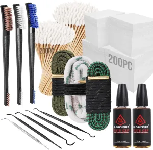 GLORYFIRE Universal Gun Cleaning Kit, Gun Cleaning Kit for All Guns, Includes Gun Cleaning Supplies and Tools, Suitable for Most Calibers