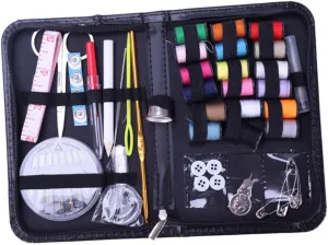 GLSTOY 134-piece Sewing Kit Needles Thread Scissors Zipper Bag for Travel Home and Repair