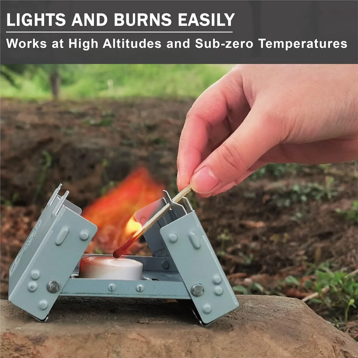 Godora Solid Fuel Tablets, Powerful Solid Fuel (1300-Degree), Lit Easily Solid Fuel Tablets, Waterproof Solid Fuel Tablets for Backpacking, Outdoor, Camping, and Emergency Use -Eco Friendly