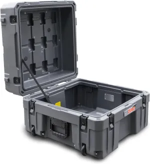 Gray Overland Gear Box - Roof Rack Mountable, Portable, Lockable Storage Box for Camping or Recovery Gear (132 L)