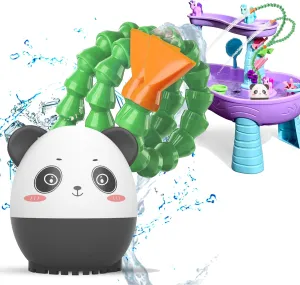 Green Water Table Pump, Summer Outdoor Splash Shady Oasis Water Table Toys, DIY Double Tube Water Pump(Green)