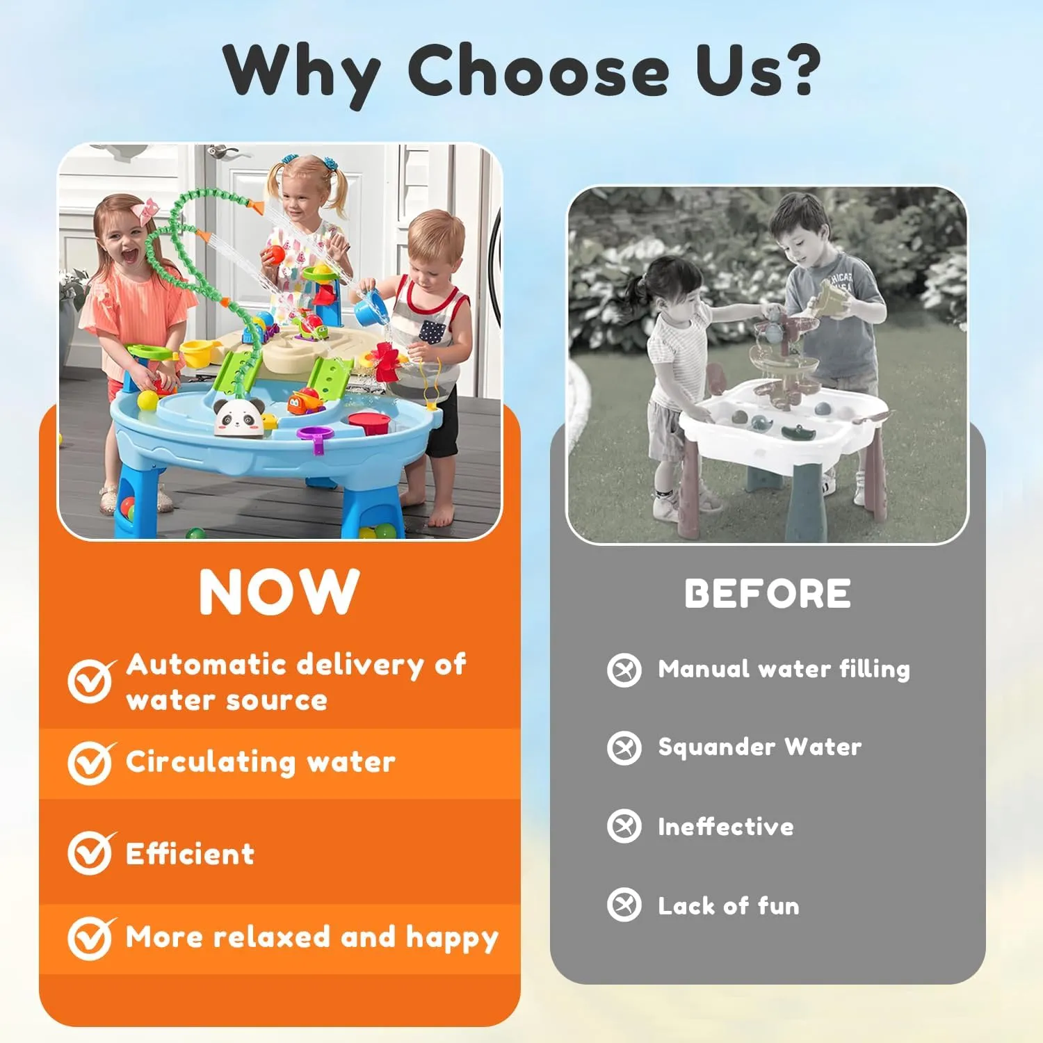 Green Water Table Pump, Summer Outdoor Splash Shady Oasis Water Table Toys, DIY Double Tube Water Pump(Green)
