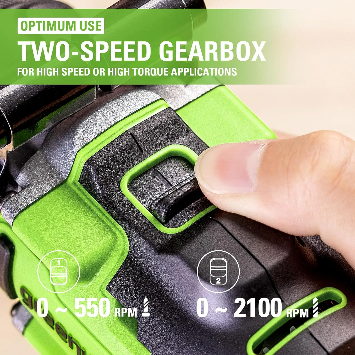 Greenworks 24V Cordless Brushless 1/2" Drill Driver (Metal Chuck /800 in.-lbs. /21 Clutch Position/LED Light), Tool Only