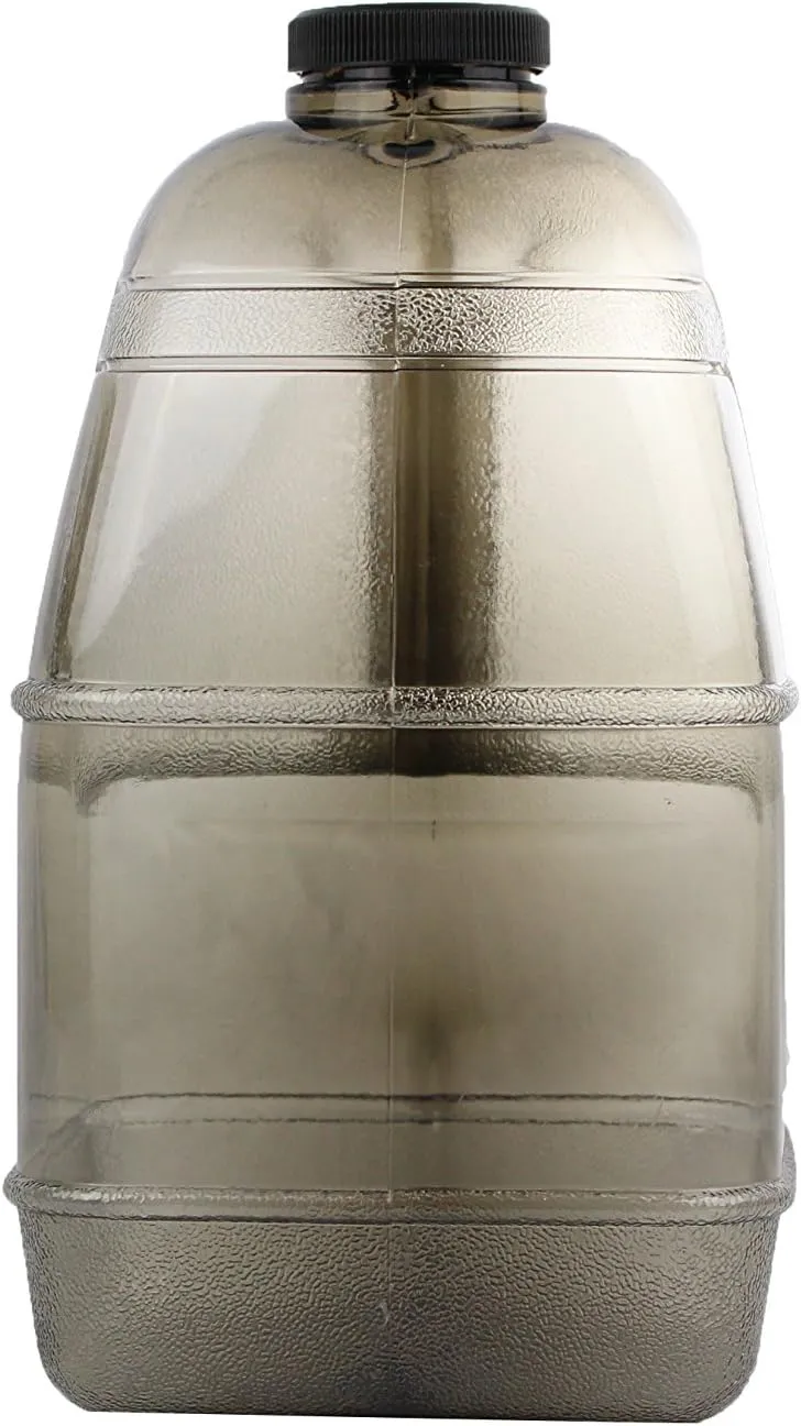 H8O® 1 Gallon Square BPA Free Water Bottle with 48mm Cap & Built-in Handle