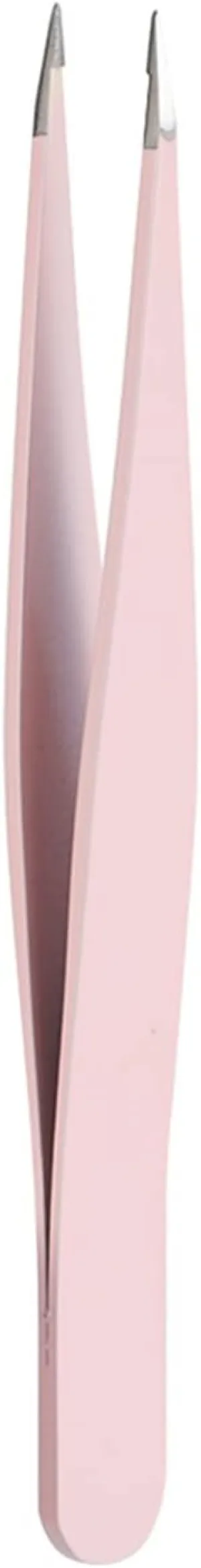 Hair Removal Tweezers Professional Eyebrow Tweezers Stainless Steel Point Tip/Slant Tip/Flat Tip Hair Removal Makeup Tool Kit(Pink02)