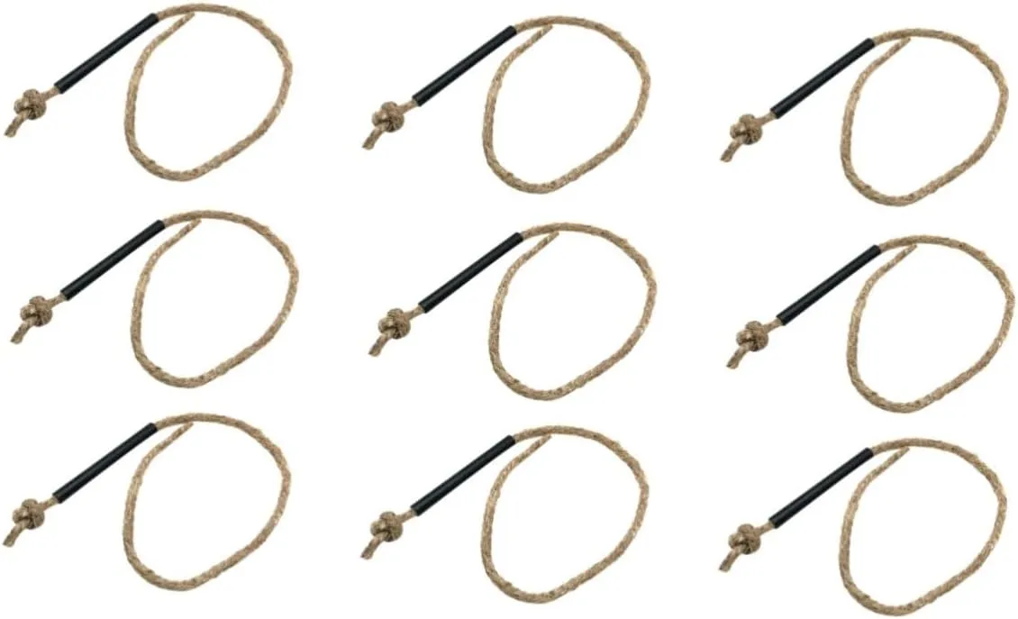 HANABASS Kindling Wax Rope Gadgets Survival Fire Emergency Stove Torch Wax Fire Rope Outdoor Jute Survival Gear