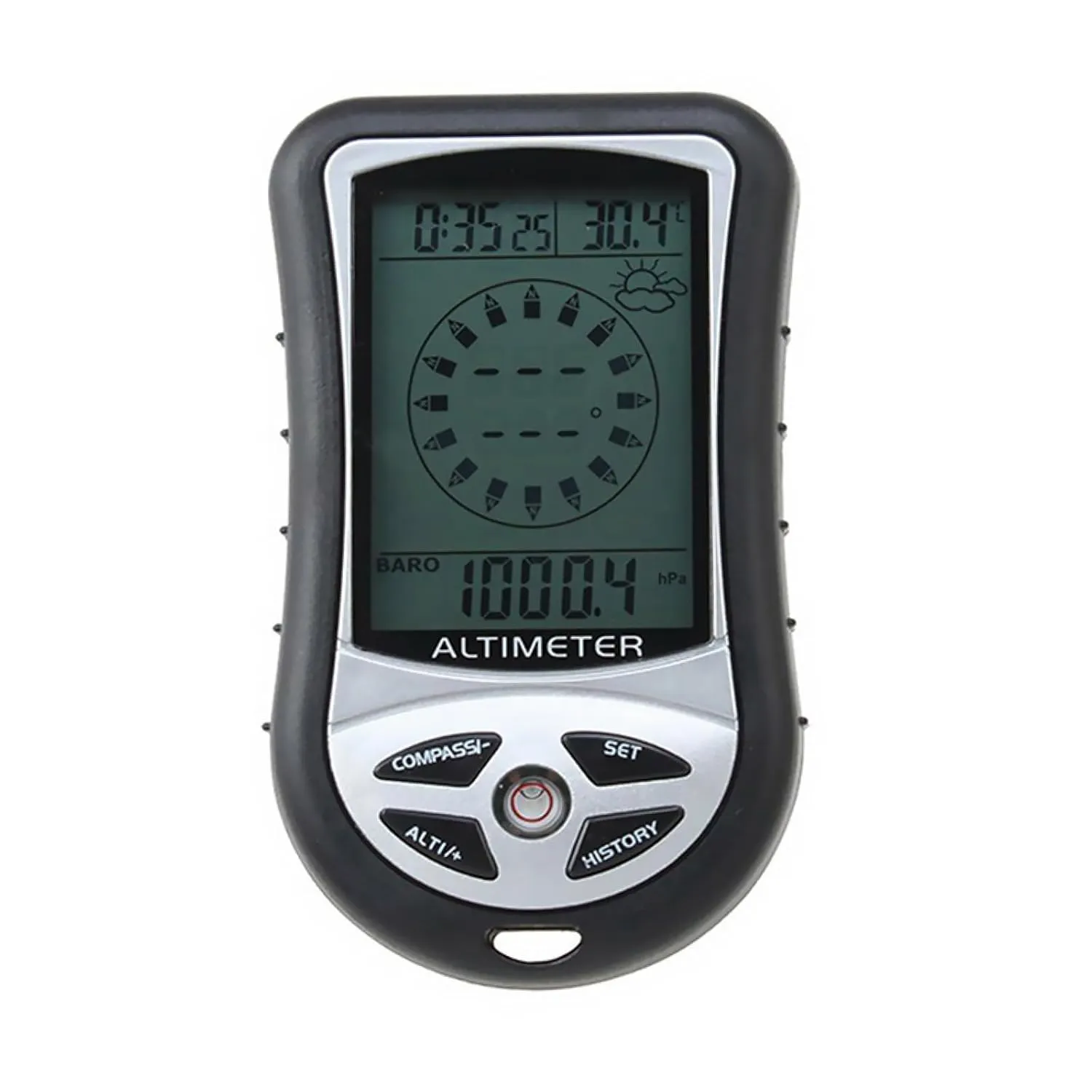 Handheld Digital LCD Display 8 in 1 Compass Altimeter Barometer Thermometer Weather Forecast Clock for Outdoor Climbing Hiking