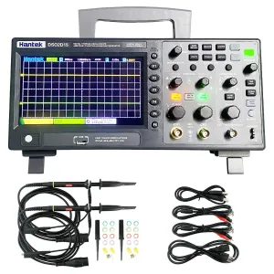 Hantek DSO2D15 Digital Storage Lab Oscilloscope USB 150MHz Bandwidth 2CH Dual Channel 1GSa/s 8M Memory Depth with 1CH 25MHz Waveform Generator