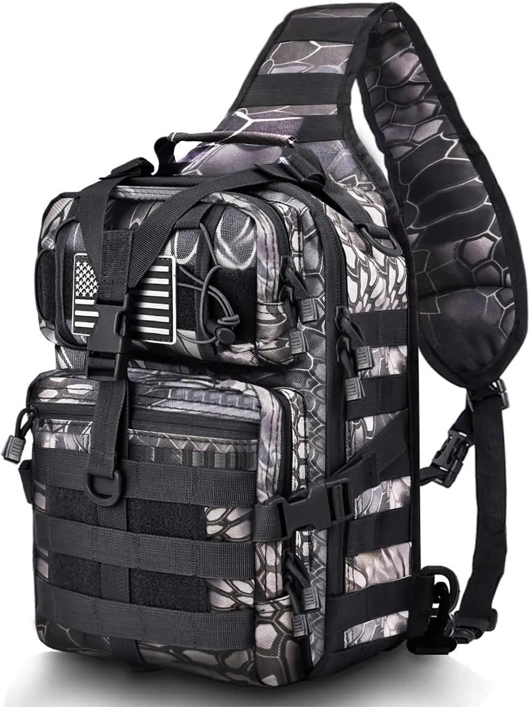 HAOMUK Tactical Sling Bag Pack Military Rover Shoulder Sling Backpack EDC Molle Assault Range Bag