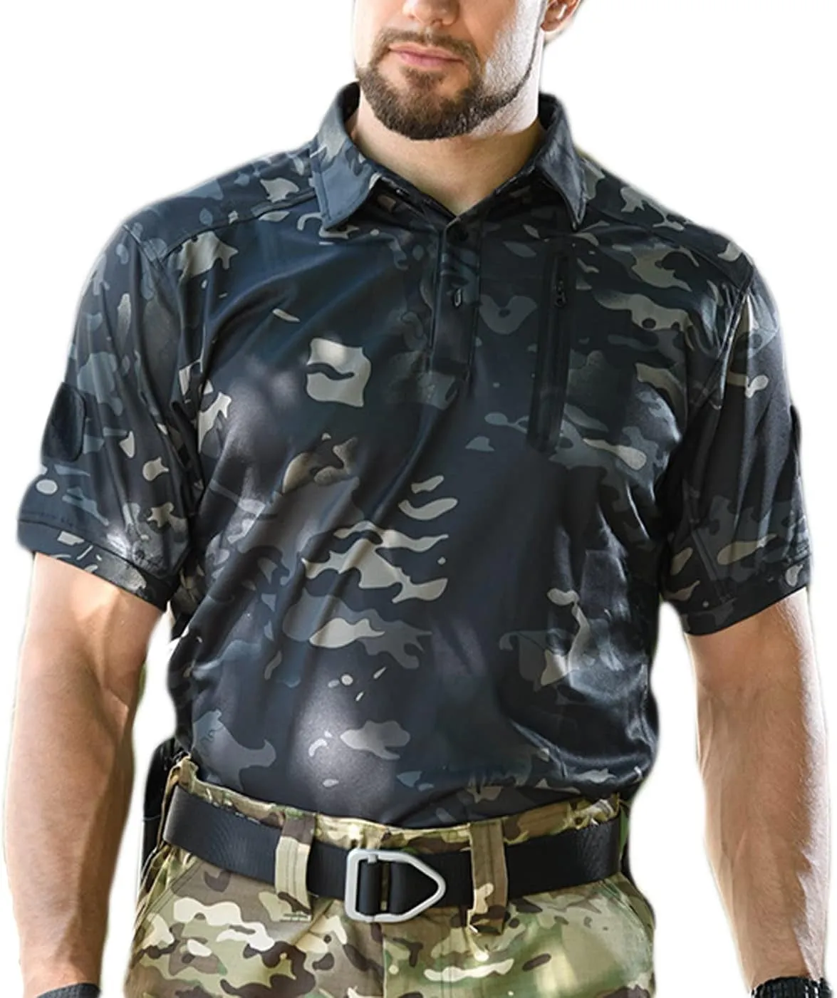 HARGLESMAN Men's Tactical Short Sleeve Polo Shirt(S-3XL)