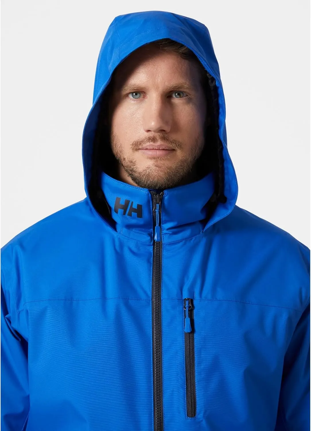 Helly-Hansen Crew Hooded Midlayer 2.0 Waterproof Jackets for Men with Insulated Windproof Sailing Fabric and Packable Hood