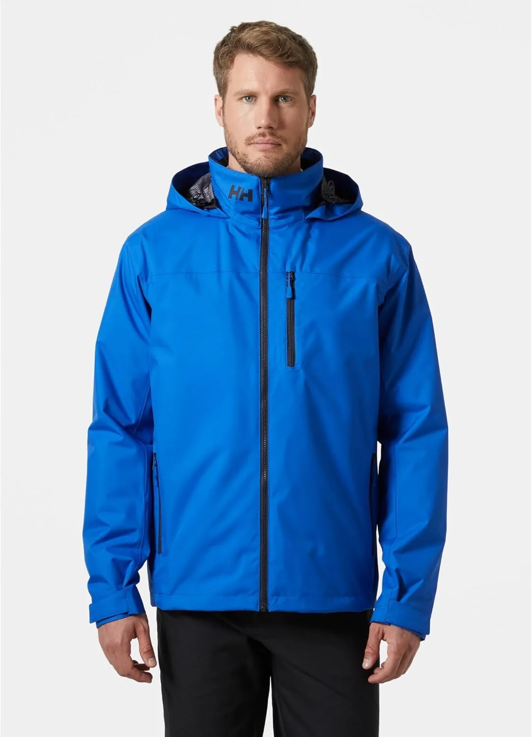 Helly-Hansen Crew Hooded Midlayer 2.0 Waterproof Jackets for Men with Insulated Windproof Sailing Fabric and Packable Hood