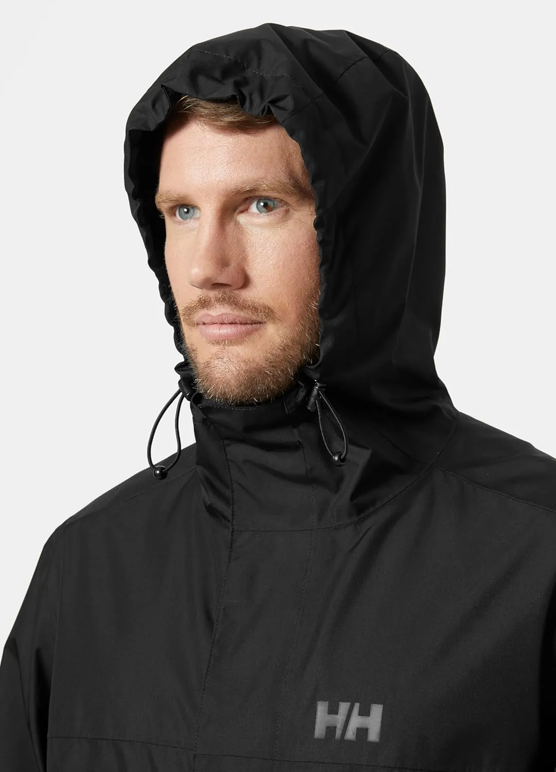 Helly-Hansen Vancouver Rain Jacket - Men's Waterproof, Breathable, Adjustable Hood, Seam-Sealed