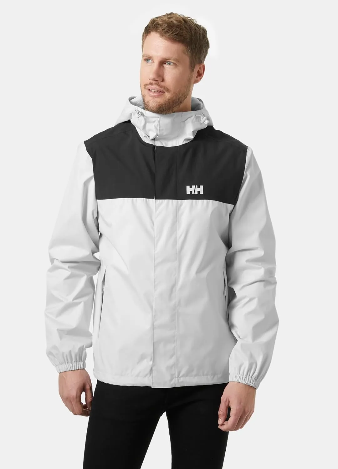 Helly-Hansen Vancouver Rain Jacket - Men's Waterproof, Breathable, Adjustable Hood, Seam-Sealed