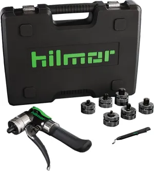 Hilmor 1839015 Compact Swage Tool Kit with Case, HVAC Tools and Equipment for Maintenance and Repairs, Single Hand Operation, Black