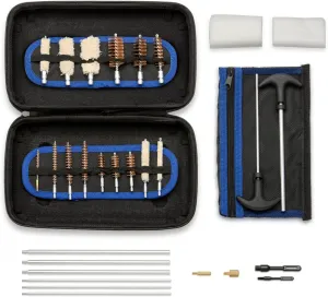 HILTEX 61087 Universal Hand Gun Cleaning Kit, 103 Piece, Storage Case, Maintenance Brushes & Mops to Clean Rifle Parts, Rods, Pistol Parts, & Shotgun Parts in Most Firearms, 9mm Handguns & 22 Rifles