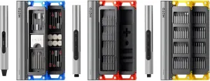 HOTO 3-Pack SNAPBLOQ DIY Sets: Compact Craft Power Tool Kit – Includes Mini Rotary Tool, Electric Mini Drill Pen, and Precision Screwdriver Set