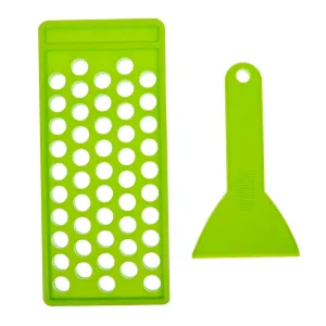 Housoutil 3pcs Lipstick Filling Mold Crafting Kit Containers Making Supplies Accessories Tray Lip Tint Lip Gloss Liners Clear DIY Supplies Plastic Green