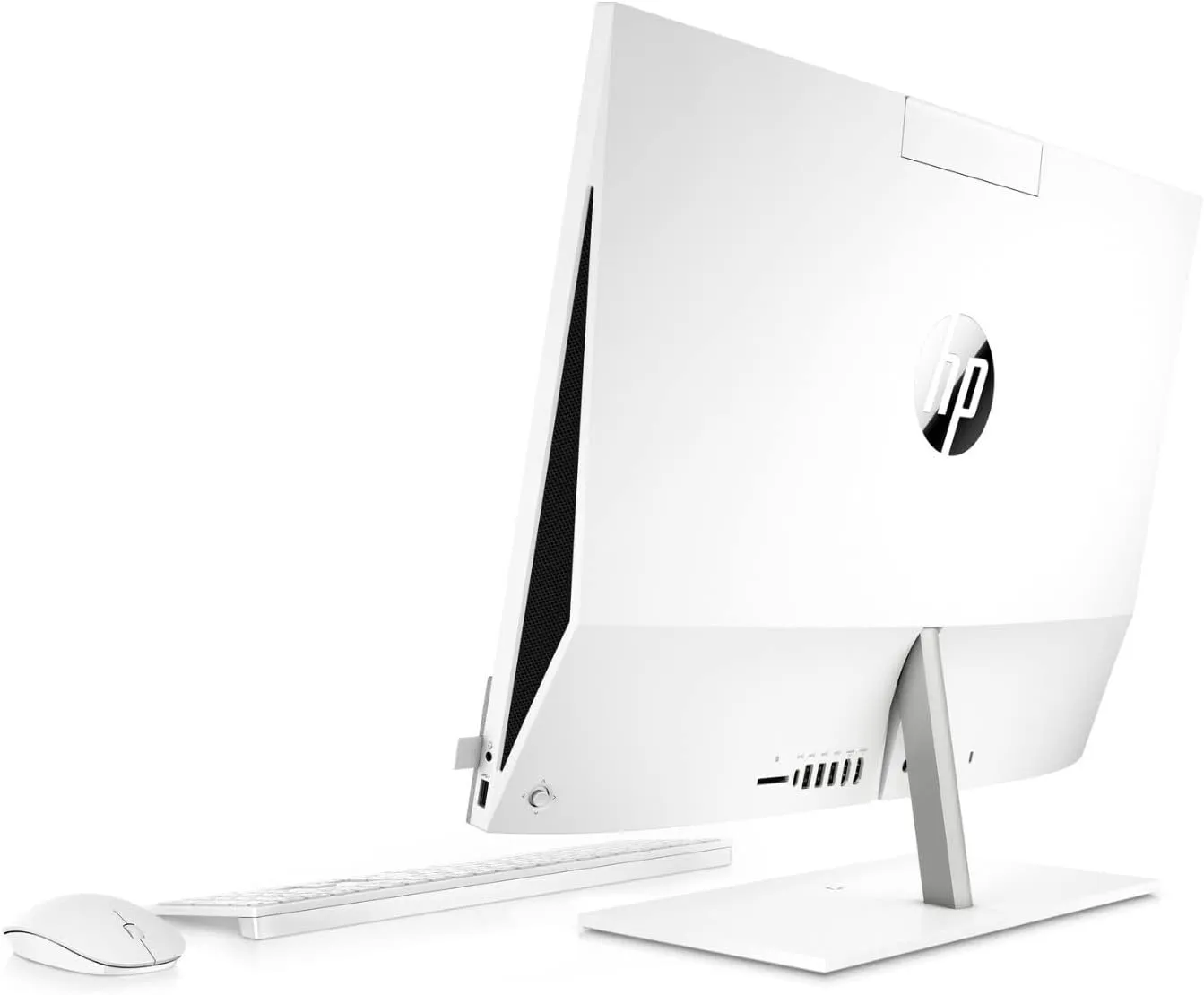 HP Pavilion 27-inch All-in-One Desktop, 10th Gen Intel i7-10700T Processor, 16 GB RAM, 1 TB SSD Storage, Full HD IPS Touchscreen, Windows 10 Home, Wireless Keyboard and Mouse Combo (27-d0080, 2020)