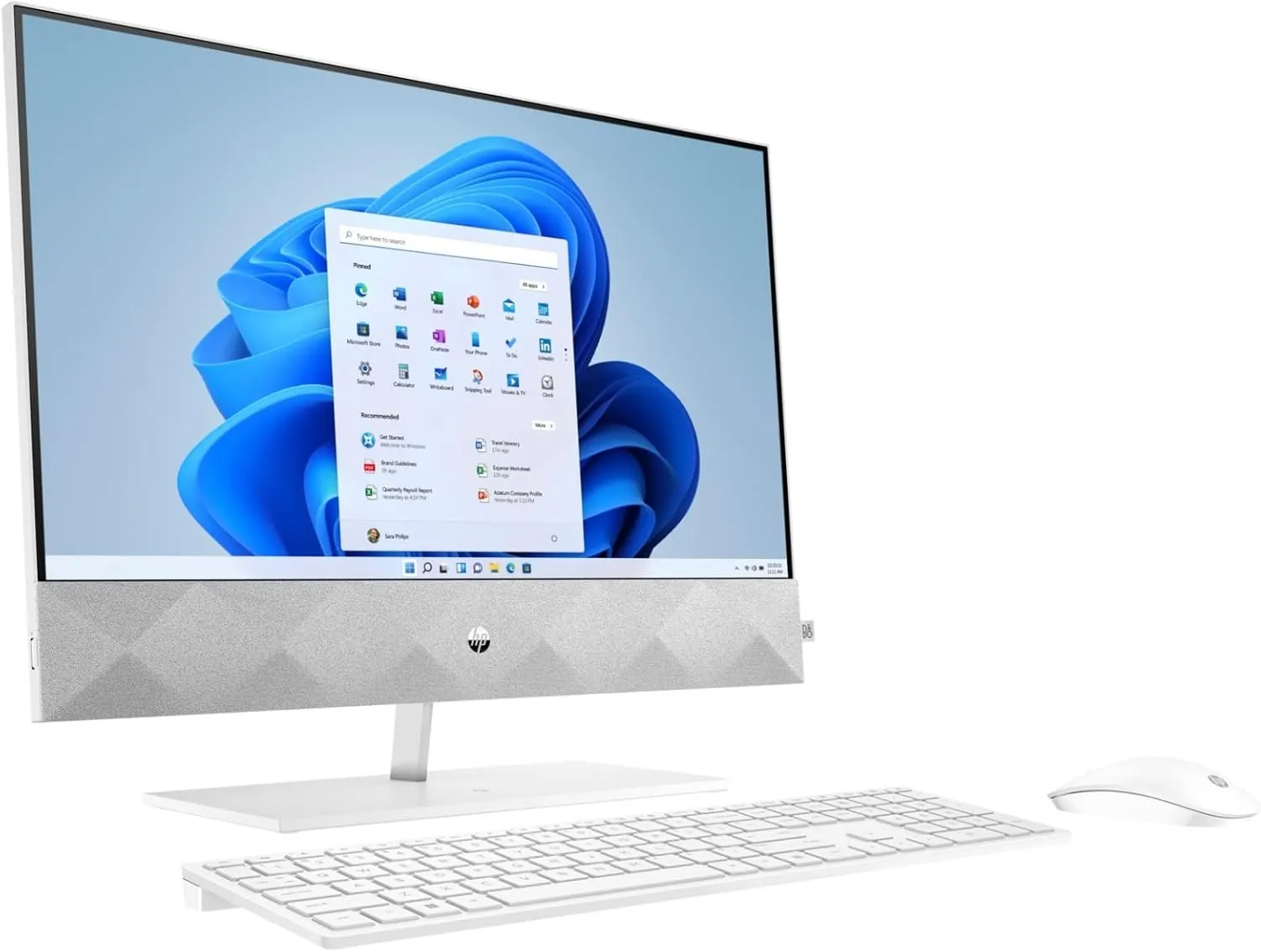 HP Pavilion 27-inch All-in-One Desktop, 10th Gen Intel i7-10700T Processor, 16 GB RAM, 1 TB SSD Storage, Full HD IPS Touchscreen, Windows 10 Home, Wireless Keyboard and Mouse Combo (27-d0080, 2020)