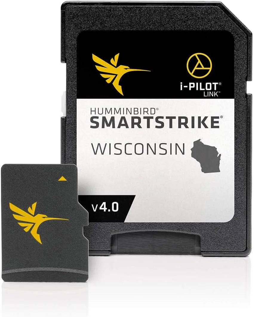 Humminbird 600041-4 SmartStrike Wisconsin V4 Digital GPS Maps Micro Card