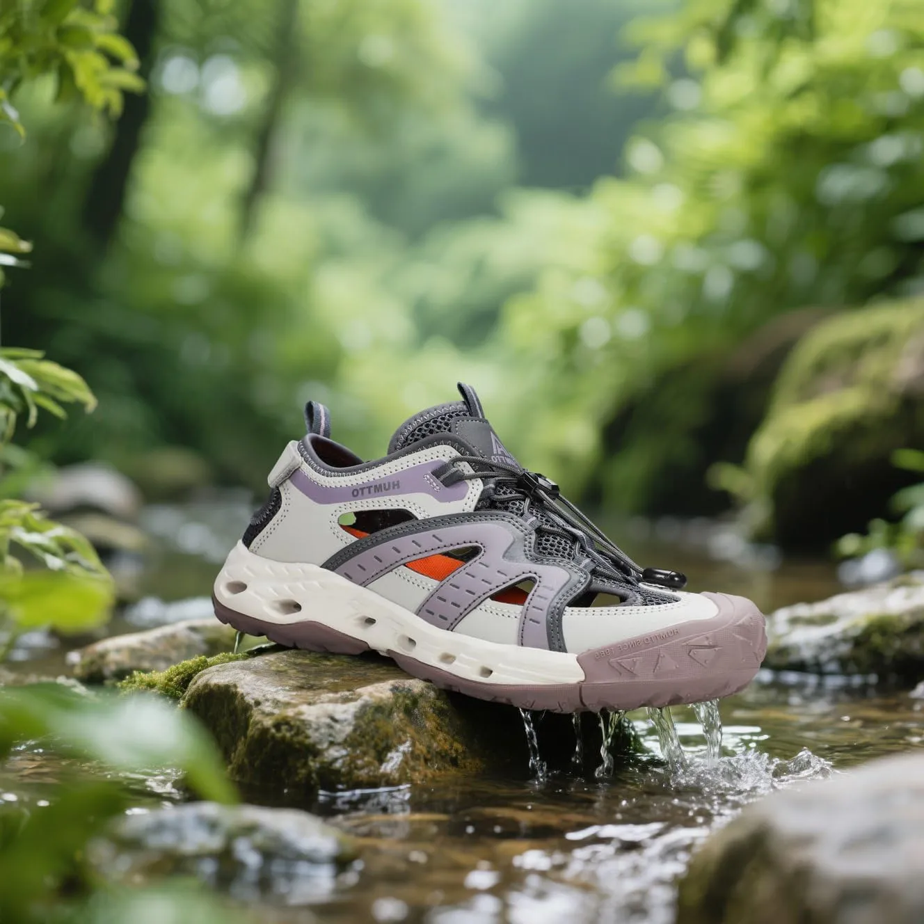 HUMTTO Women's Amphibious Closed Toe Hiking Sandals Quick-Dry Water Shoes Non-Slip Athletic Adjustable Outdoor Fisherman Summer Beach Walking Travel Sandals