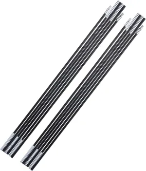 HURRISE 2Pcs Outdoor Camping Tent Pole, 3. Fiberglass Tent Support Rod Bars Outdoor Support Rods Awning Frames Kit Fibreglass Post Kit for Hiking Backpacking Travel 1-2 Person