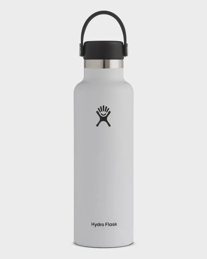Hydroflask Bottle w/ Flex Straw Cap ~ White