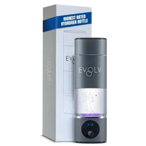 Hydrogen Water Bottle Generator – SPE & PEM Water Ionizer 5.42PPM, Highest H2 Concentration – Portable 8oz Hydrogenated Water Bottle – Leak-Proof Hydrogen Water Machine, Easy to Use – Carbon