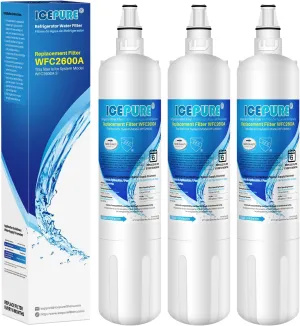 ICEPURE 4204490 Replacement For Sub Zero, Sub-Zero 4204490, 4290510 Refrigerator Water Filter, 3 Pack
