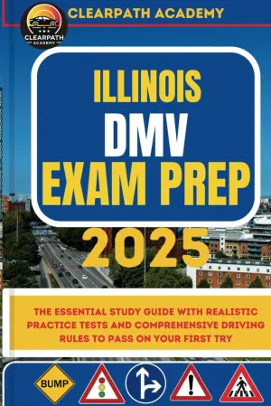 Illinois DMV Exam Prep 2025: The Essential Study Guide with Realistic Practice Tests and Comprehensive Driving Rules to Pass on Your First Try Paperback – April 10, 2025