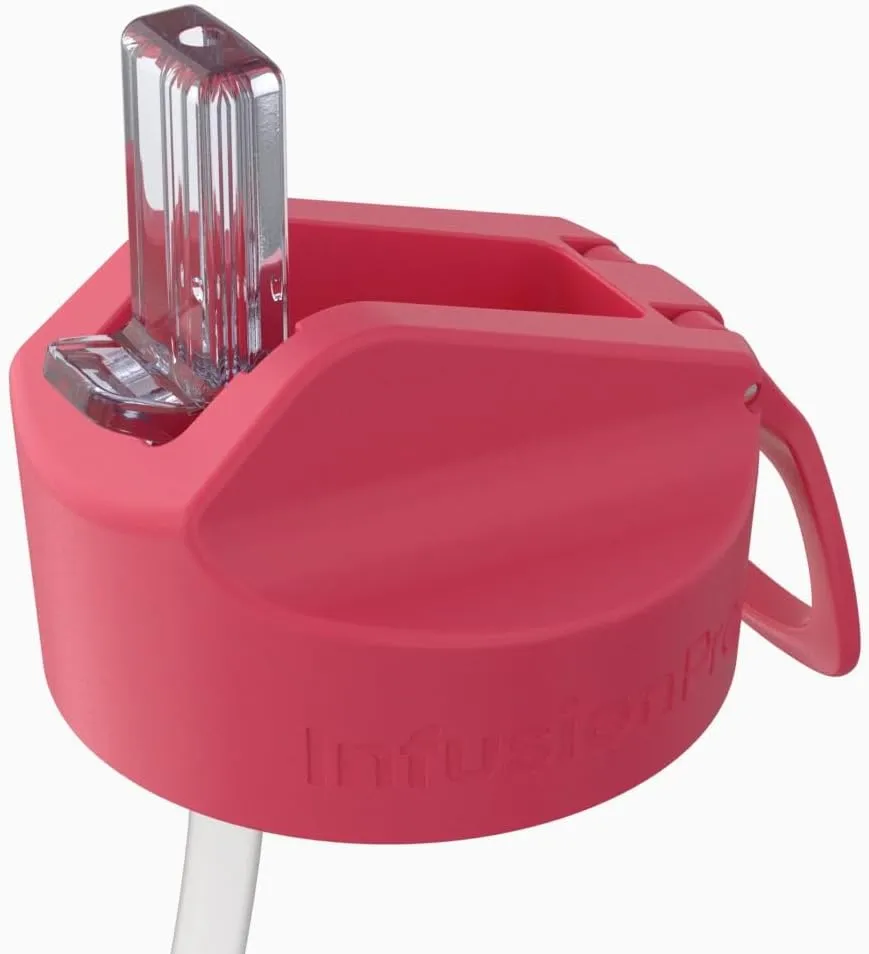 Infusion Pro 32 oz Fruit Infuser Water Bottle with Straw Lid : Insulated Sleeve : 50 Recipe Fruit Infusion eBook : Bottom Loading, Large Water Infuser for More Flavor : Unique Gift Idea